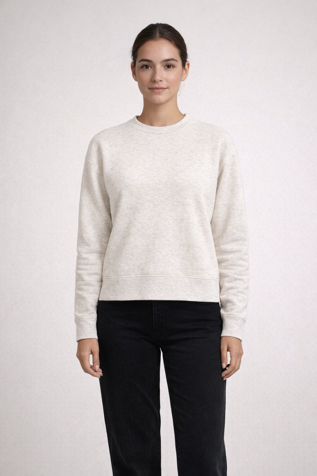 Oatmeal LADIES VINTAGE FLEECE CREW
