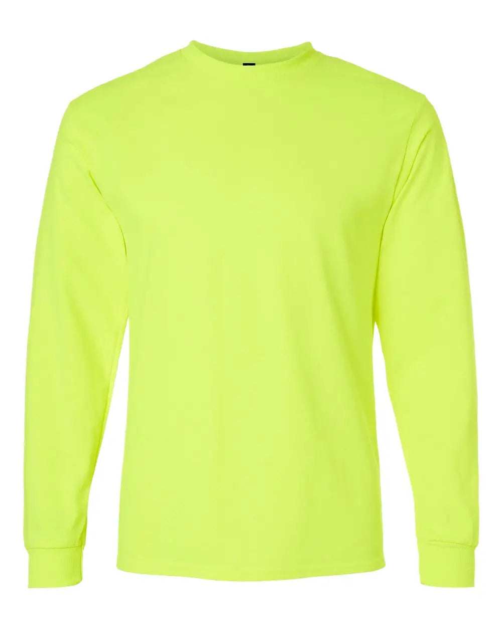 Gildan 2400 Ultra Cotton® Long Sleeve T-shirt - Safety Green - s
