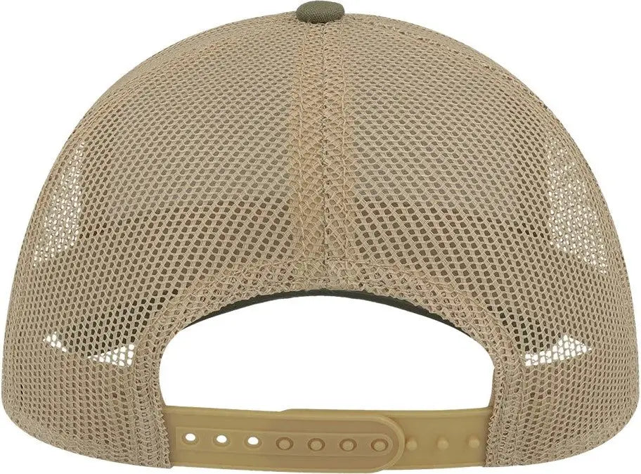 Atlantis Headwear Rapper Sustainable Canvas Cap - Olive Green Khaki - one Size Fits Most