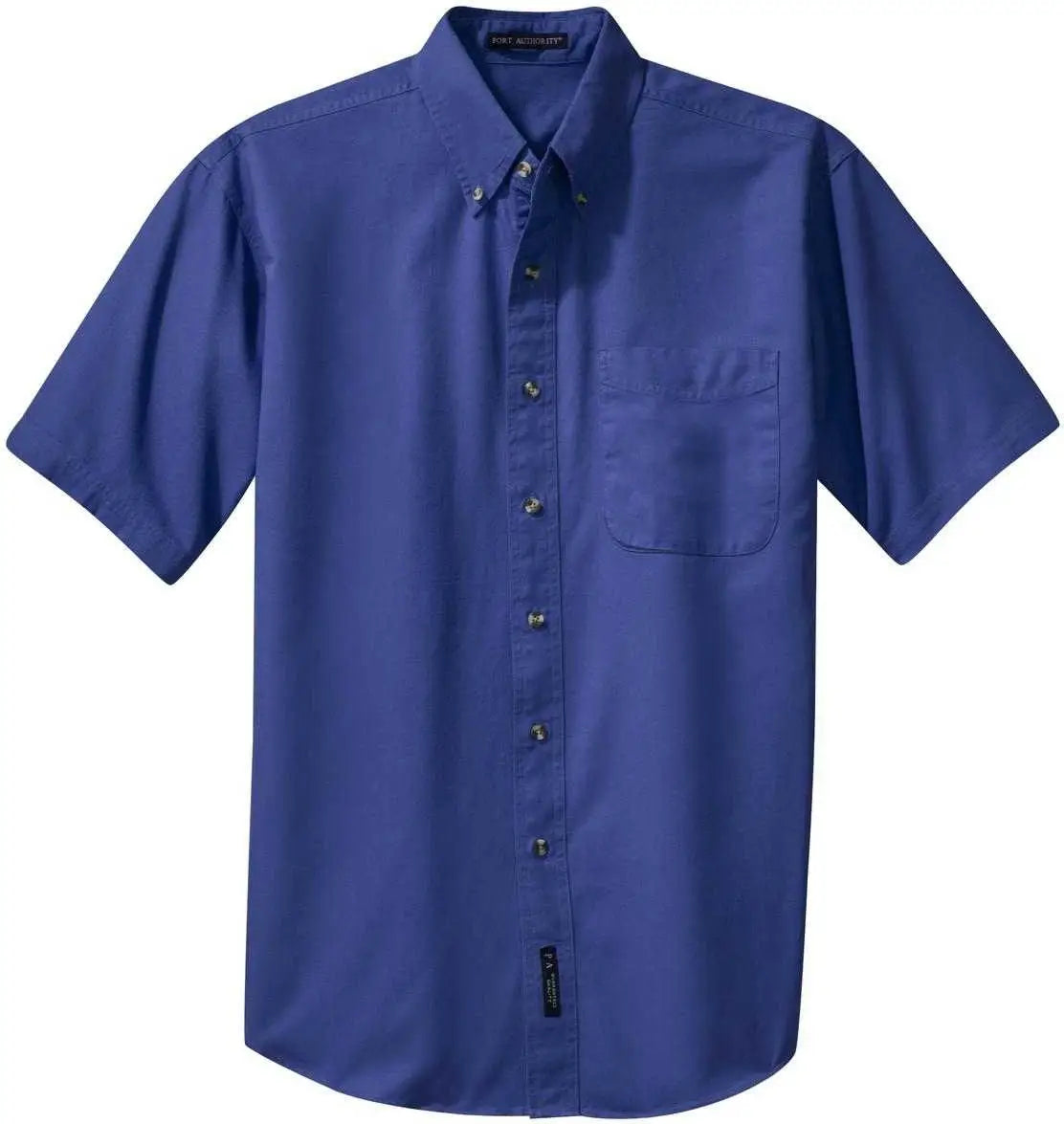 Port Authority S500t Short Sleeve Twill Shirt - Faded Blue