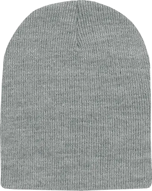Decky 187 Acrylic Short Beanie - Heather Gray - one Size Fits Most