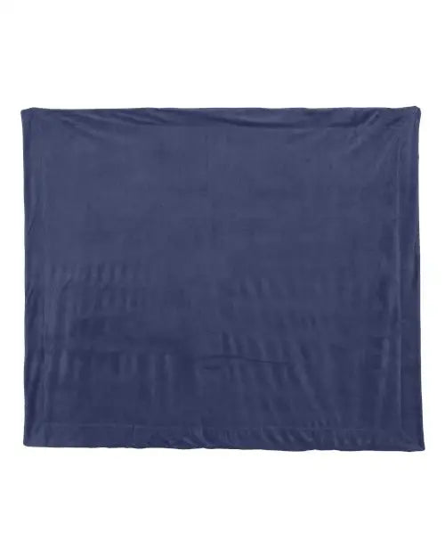 Alpine Fleece 8712 Micro Mink Sherpa Blanket - Navy - one Size Fits Most