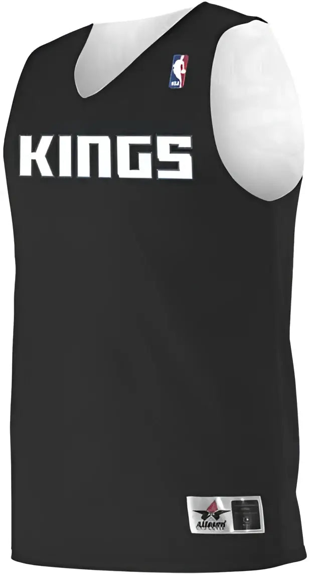 Alleson Athletic A115la Adult Nba Logo’d Reversible Jersey - Sacramento Kings