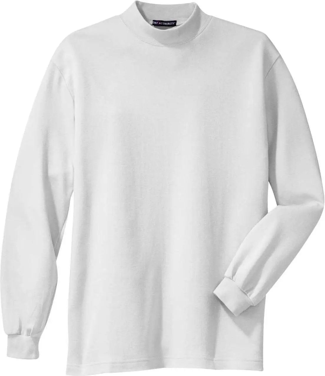 Port Authority K321 Interlock Knit Mock Turtleneck - White