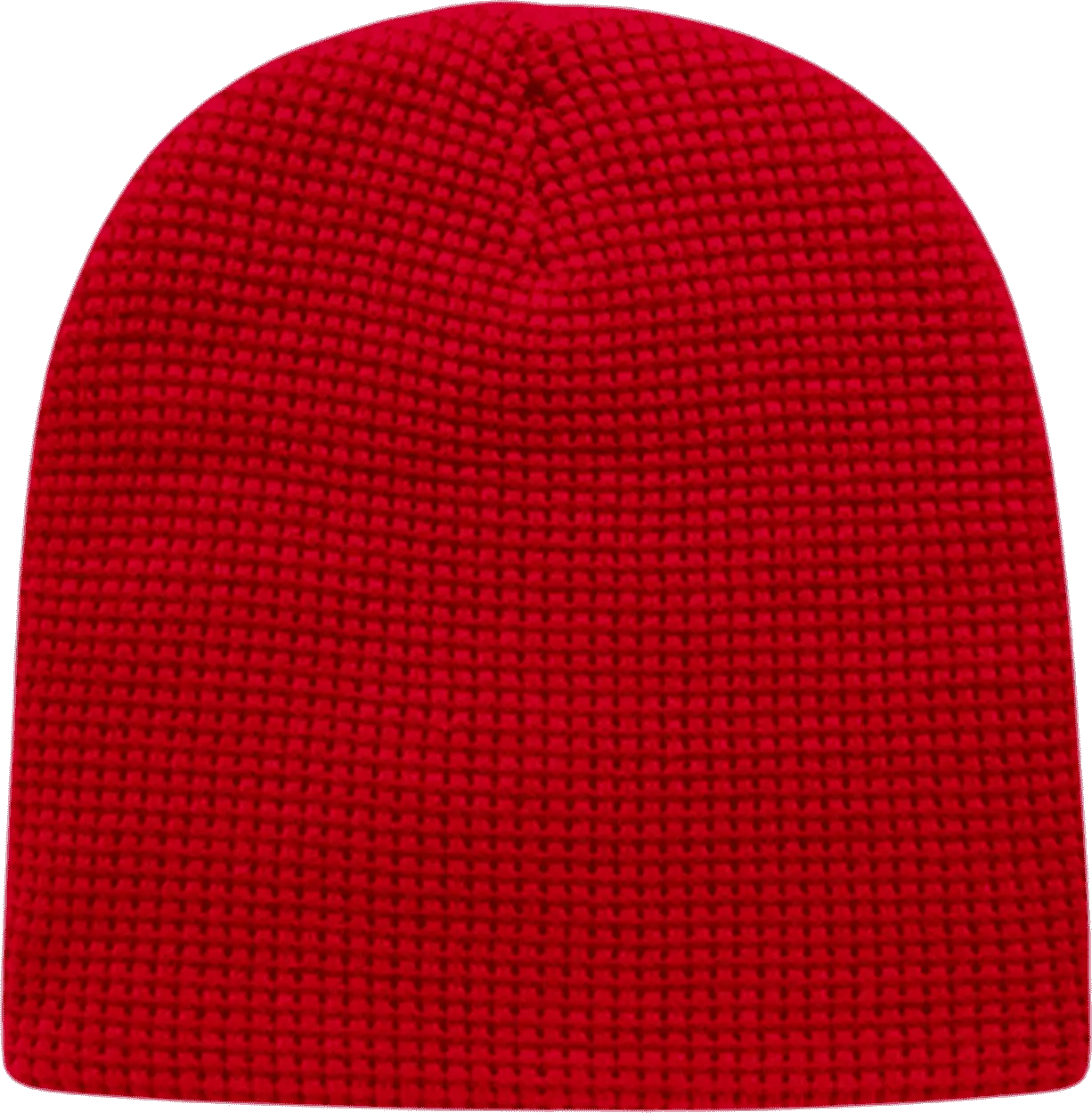 Cap America Ik75 in Stock Waffle Beanie - Red - one Size Fits Most