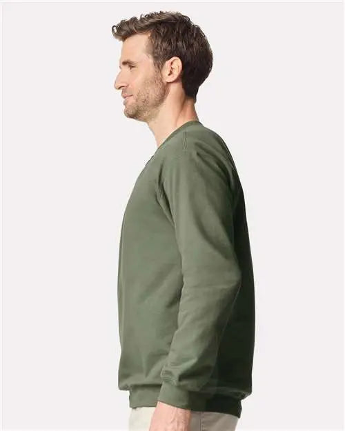Gildan Sf008 Softstyle® Midweight 1/4 Zip Sweatshirt - Military Green