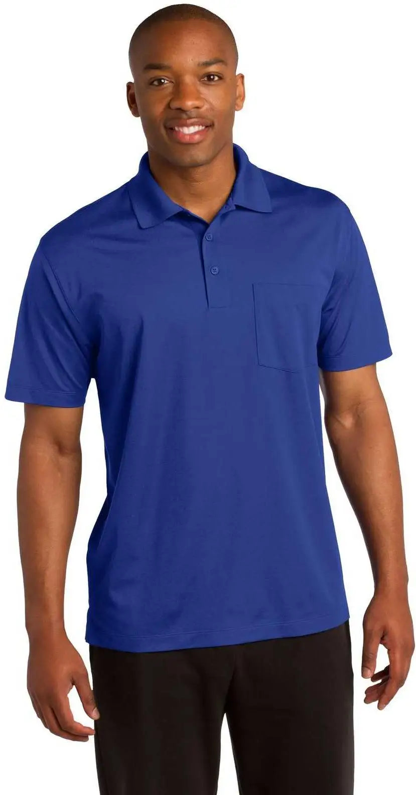 Sport-tek St651 Micropique Sport-wick Pocket Polo - True Royal