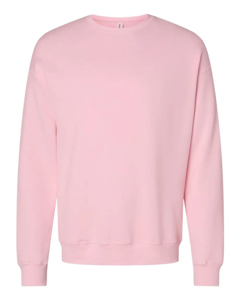 Bella + Canvas 3945 Sponge Fleece Drop Shoulder Crewneck Sweatshirt - Pink - Xs