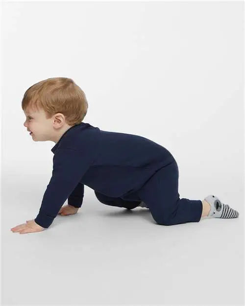 Rabbit Skins 4447 Infant Fleece One-piece - Navy