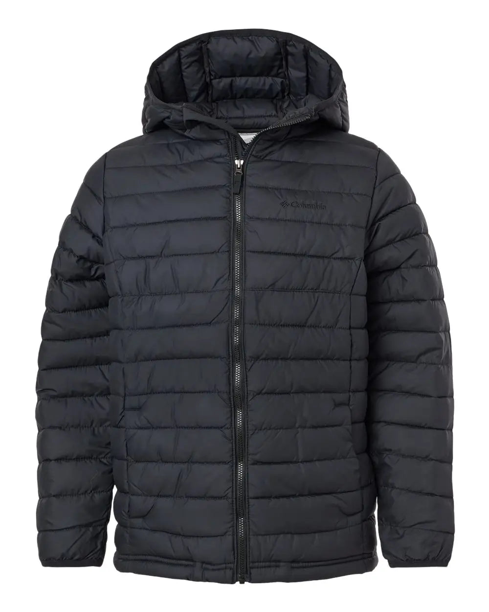 Columbia 209002 Youth Powder Lite™ Ii Hooded Jacket - Black / Xs