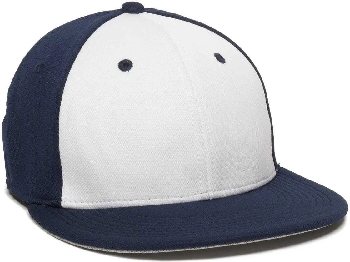 Oc Sports Tgs1930x Proflex Bamboo Charcoal Flat Visor Cap - Wh Ny - White Navy / 6 3/8’’ - 3/4’’
