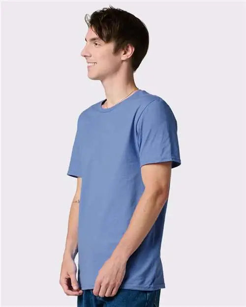 Jerzees 570mr Premium Cotton T-shirt - Periwinkle Blue