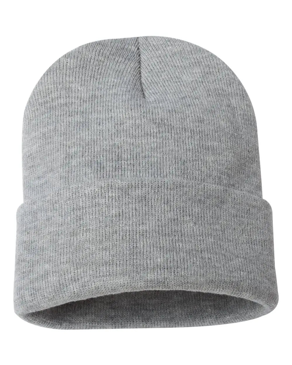 Sportsman Sp12 12’’ Solid Cuffed Beanie - Heather Grey - Gray / one Size Fits Most