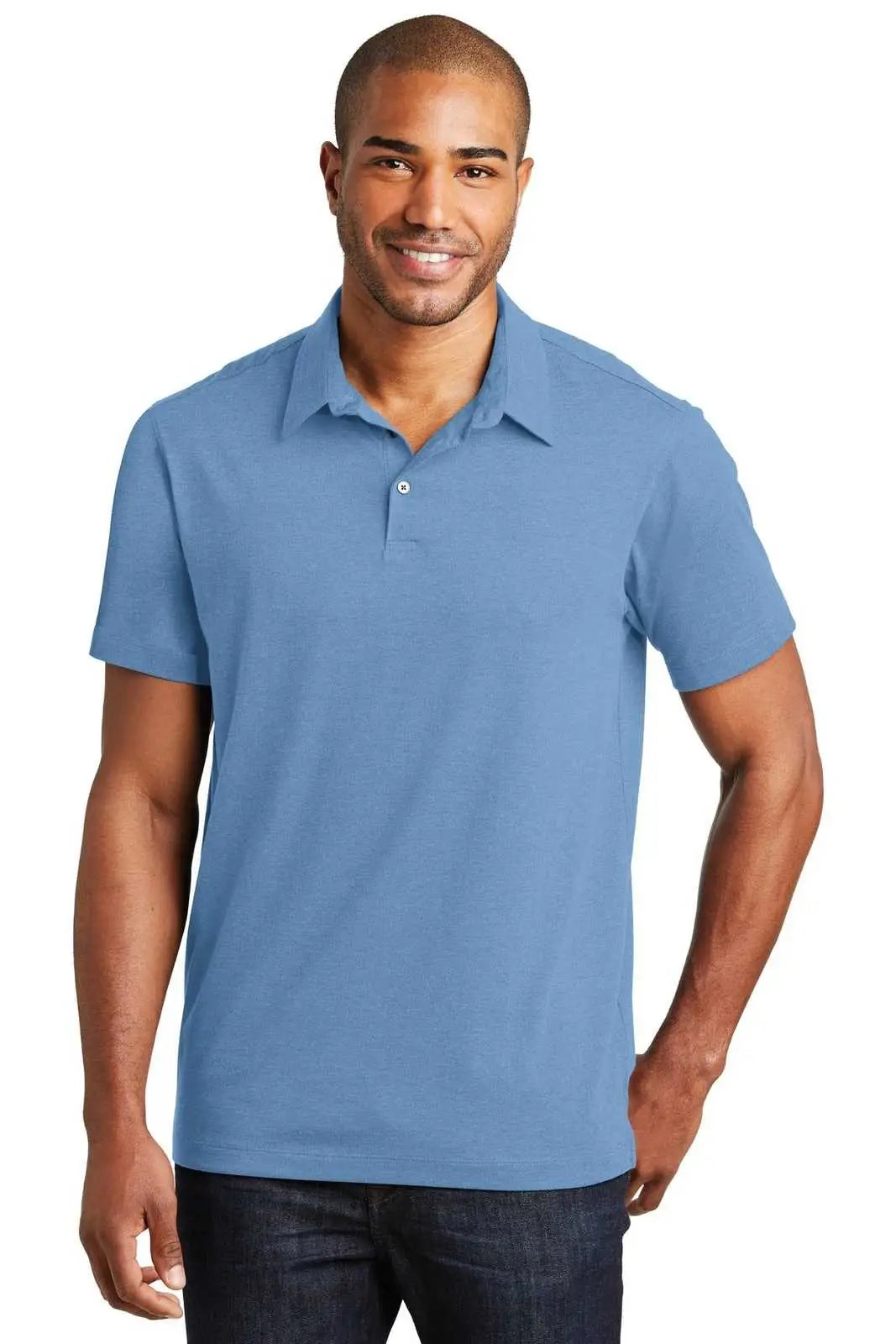 Port Authority K577 Meridian Cotton Blend Polo - Blue Skies