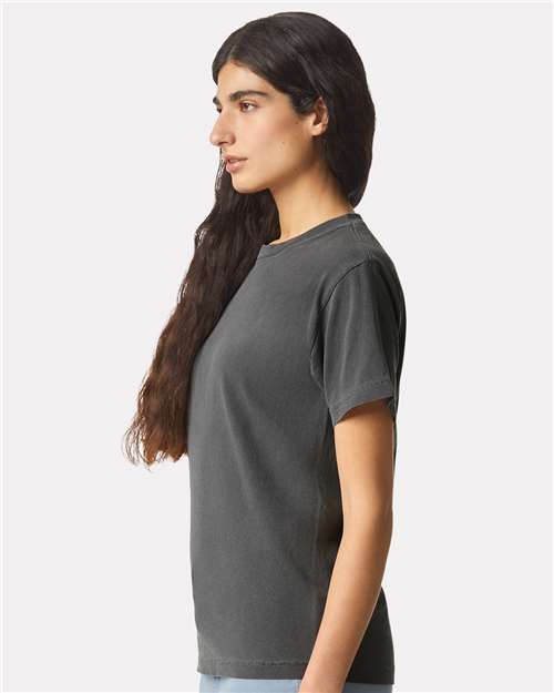 Faded Black Garment-Dyed Heavyweight Cotton Tee - 1301GD