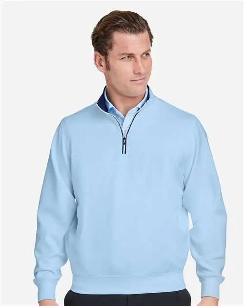 Fairway & Greene C11512 Caves Quarter-zip Tech Pullover - Bluff