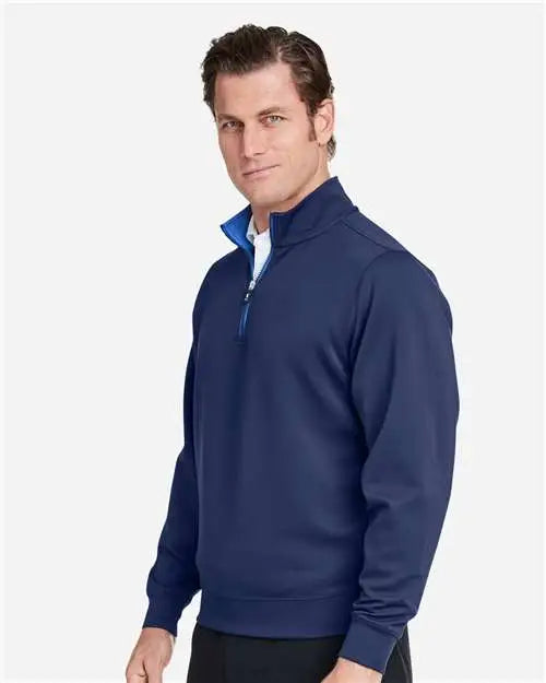 Fairway & Greene C11512 Caves Quarter-zip Tech Pullover - Marine