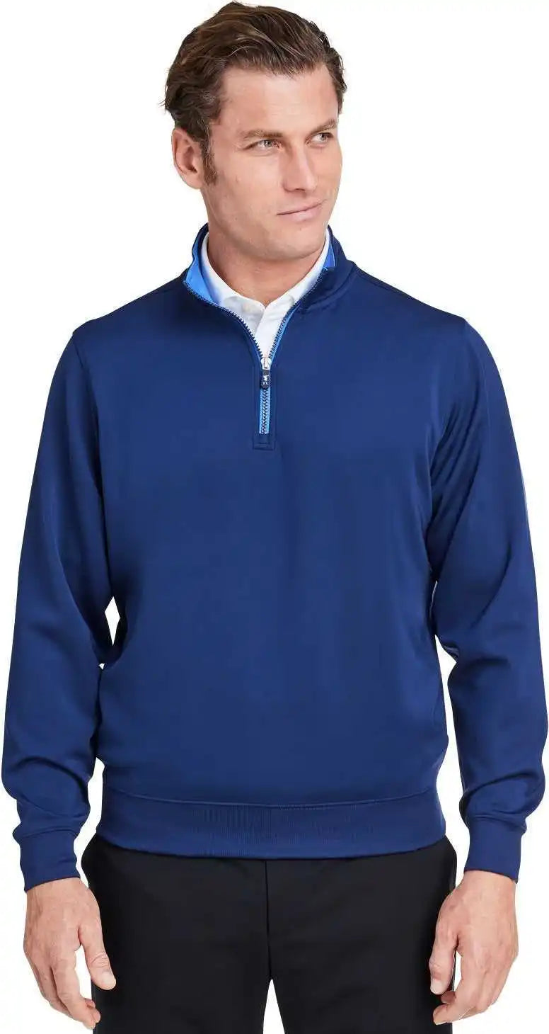 Fairway & Greene C11512 Men’s Caves Quarter Zip Tech Pullover Marine