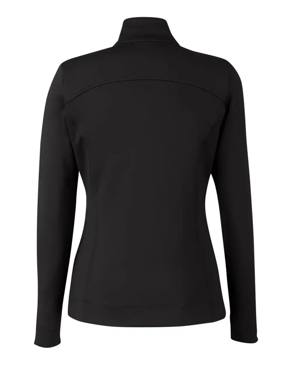 Fairway &amp; Greene F12250 Women’s Wells Quarter-zip Tech Pullover - Black White - Black/ / Xs