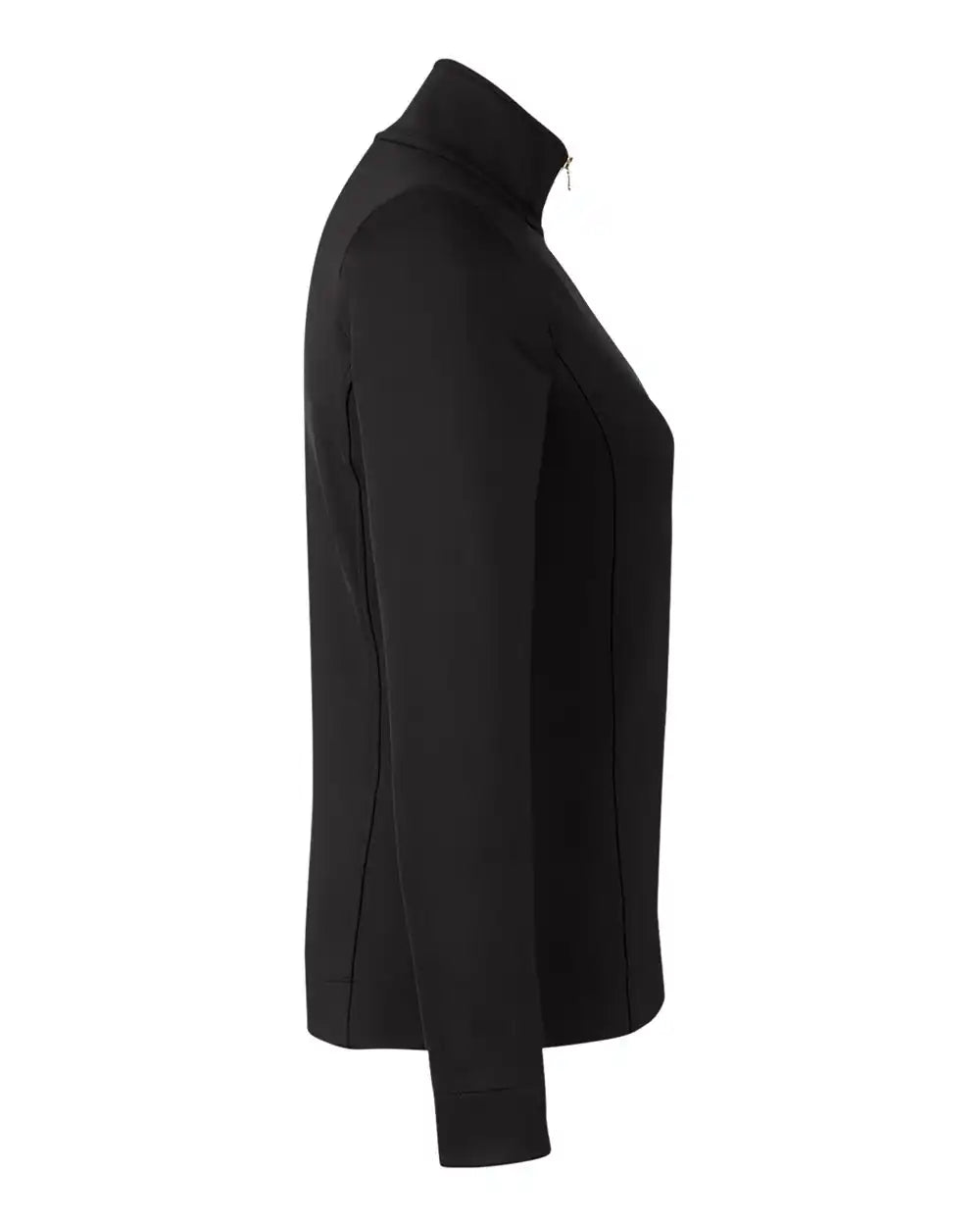 Fairway &amp; Greene F12250 Women’s Wells Quarter-zip Tech Pullover - Black White