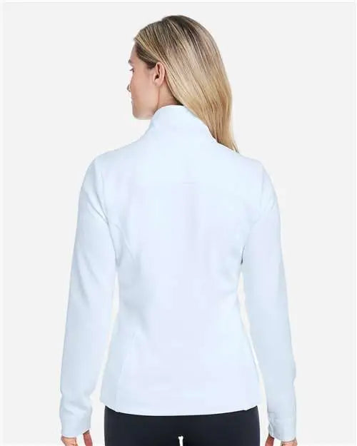 Fairway & Greene F12250 Women’s Wells Quarter-zip Tech Pullover - Dream White
