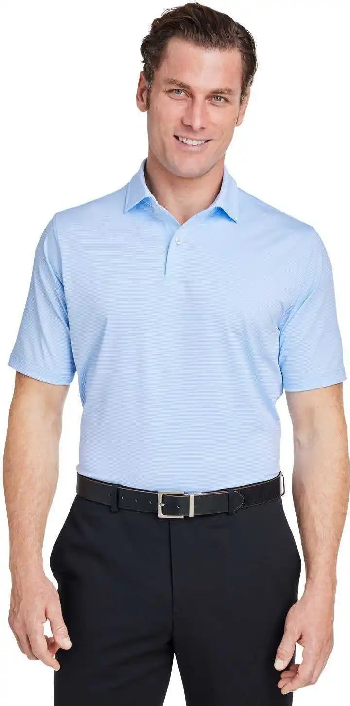 Fairway &amp; Greene I11526 Men’s Usa Made Mini Stripe Tech Polo Bluff