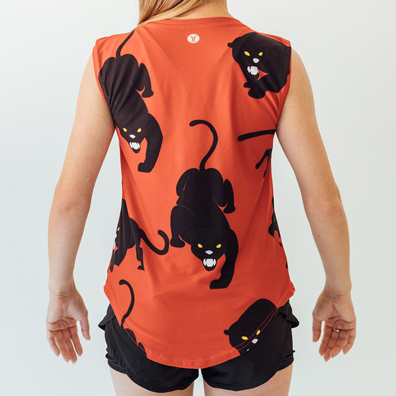 Faye + florie Panther Print Muscle Tank (w)