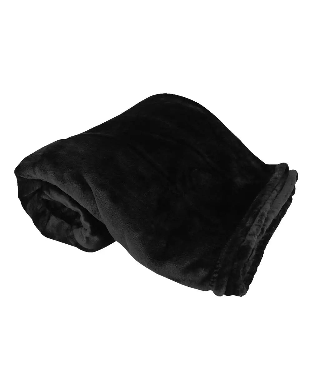 Alpine Fleece 8727 Oversized Mink Touch Luxury Blanket - Black - one Size Fits Most