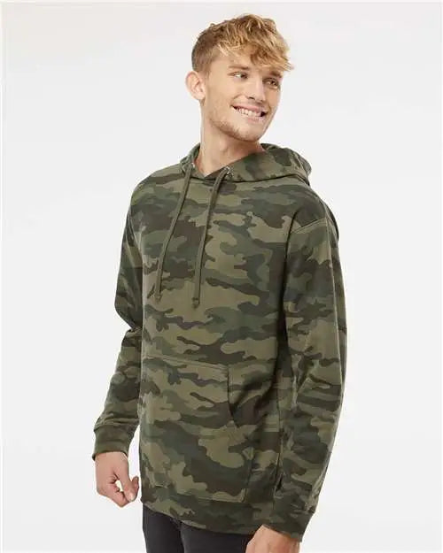 Independent Trading Co. Ss4500 Midweight Hooded Sweatshirt - Forest Camo