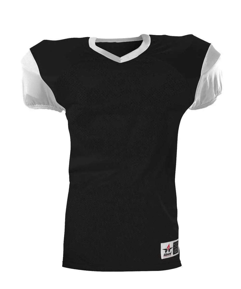 Alleson Athletic 751y Youth Pro Game Football Jersey - Black White