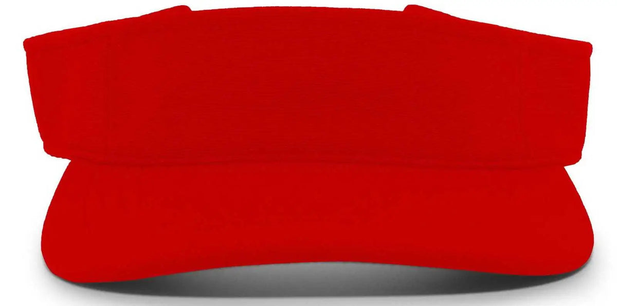 Pacific Headwear 598v M2 Performance Hook-and-loop Visor - Red - 7’’ - 7 7/8’’
