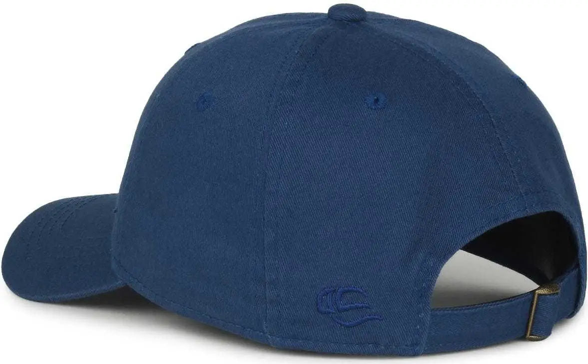Oc Sports Gwt-111 Adjustable Strap Garment Wash Cotton Cap - Royal