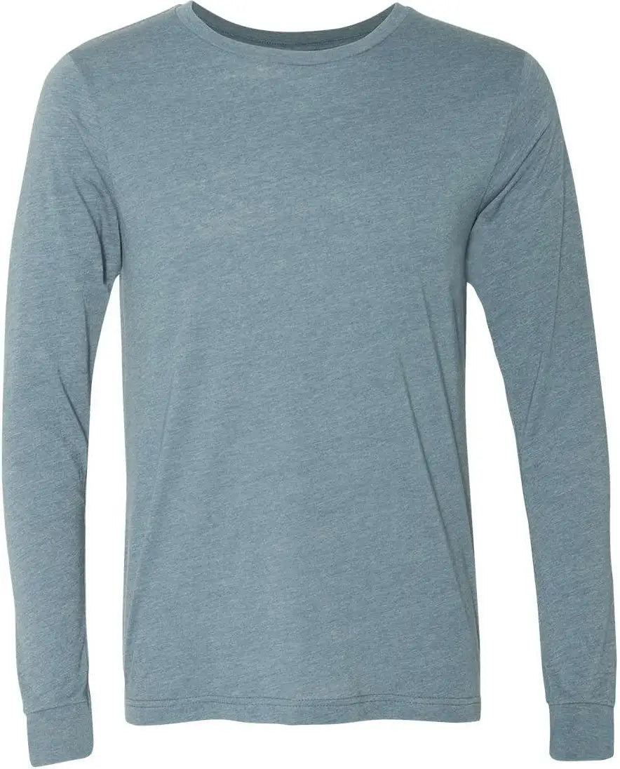 Bella + Canvas 3501cvc Heather Cvc Long Sleeve Tee - Slate - Dark Gray / Xs