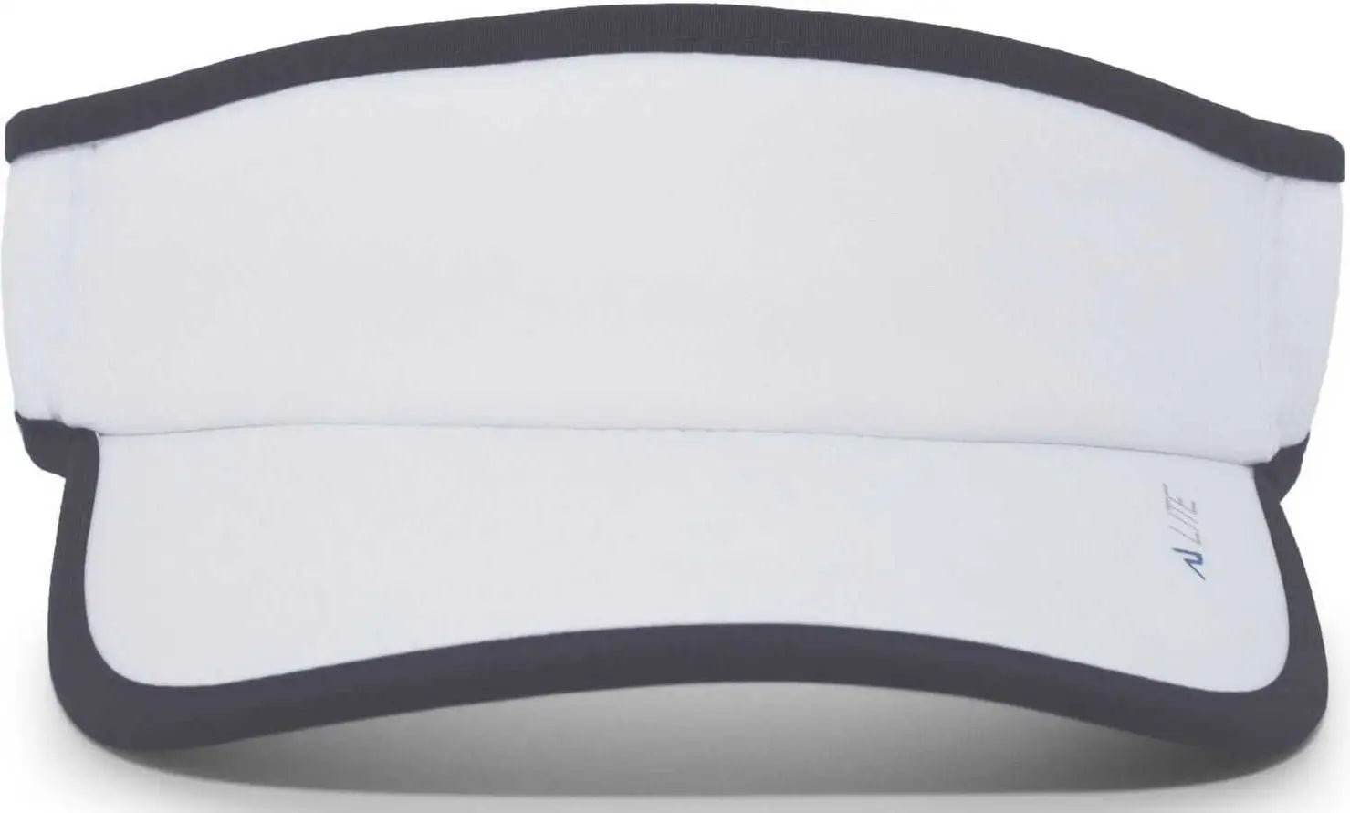 Pacific Headwear 510v Performance Hook-and-loop Visor - White Graphite - Dark Gray / 7’’ - 7 7/8’’