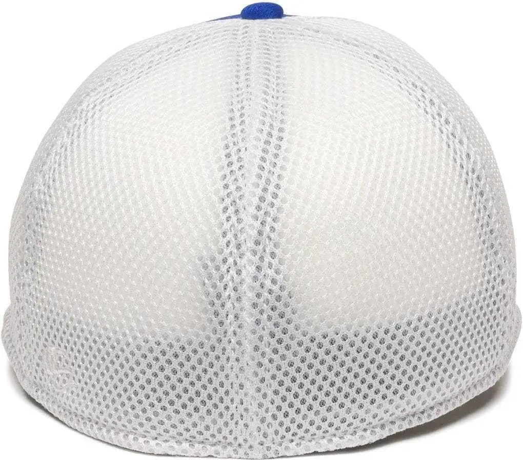 Oc Sports Mws1125 Proflex Fit Sandwich Mesh Ball Cap - Royal White - 6 3/4’’ - 7 1/8’’