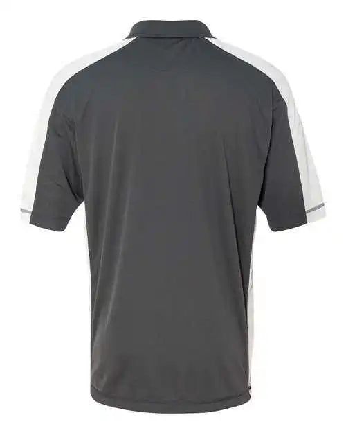 Featherlite 0465 Colorblocked Moisture Free Mesh Polo - Steel White