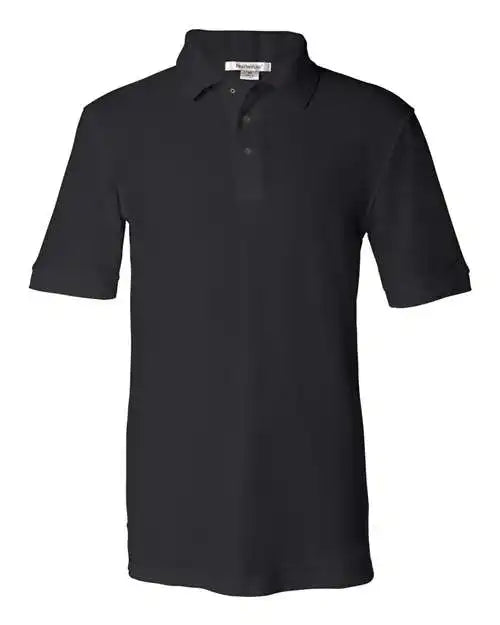 Featherlite 0500 Silky Smooth Piqu Polo - Black