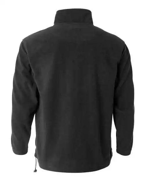 Featherlite 3351 Unisex Microfleece Quarter-zip Pullover - Charcoal