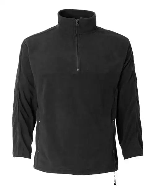 Featherlite 3351 Unisex Microfleece Quarter-zip Pullover - Charcoal