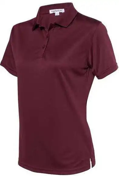 Featherlite 5100 Women’s Value Polyester Polo - Maroon