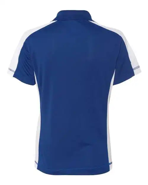 Featherlite 5465 Women’s Colorblocked Moisture Free Mesh Polo - Royal White