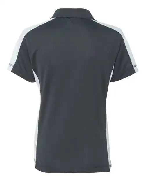 Featherlite 5465 Women’s Colorblocked Moisture Free Mesh Polo - Steel White