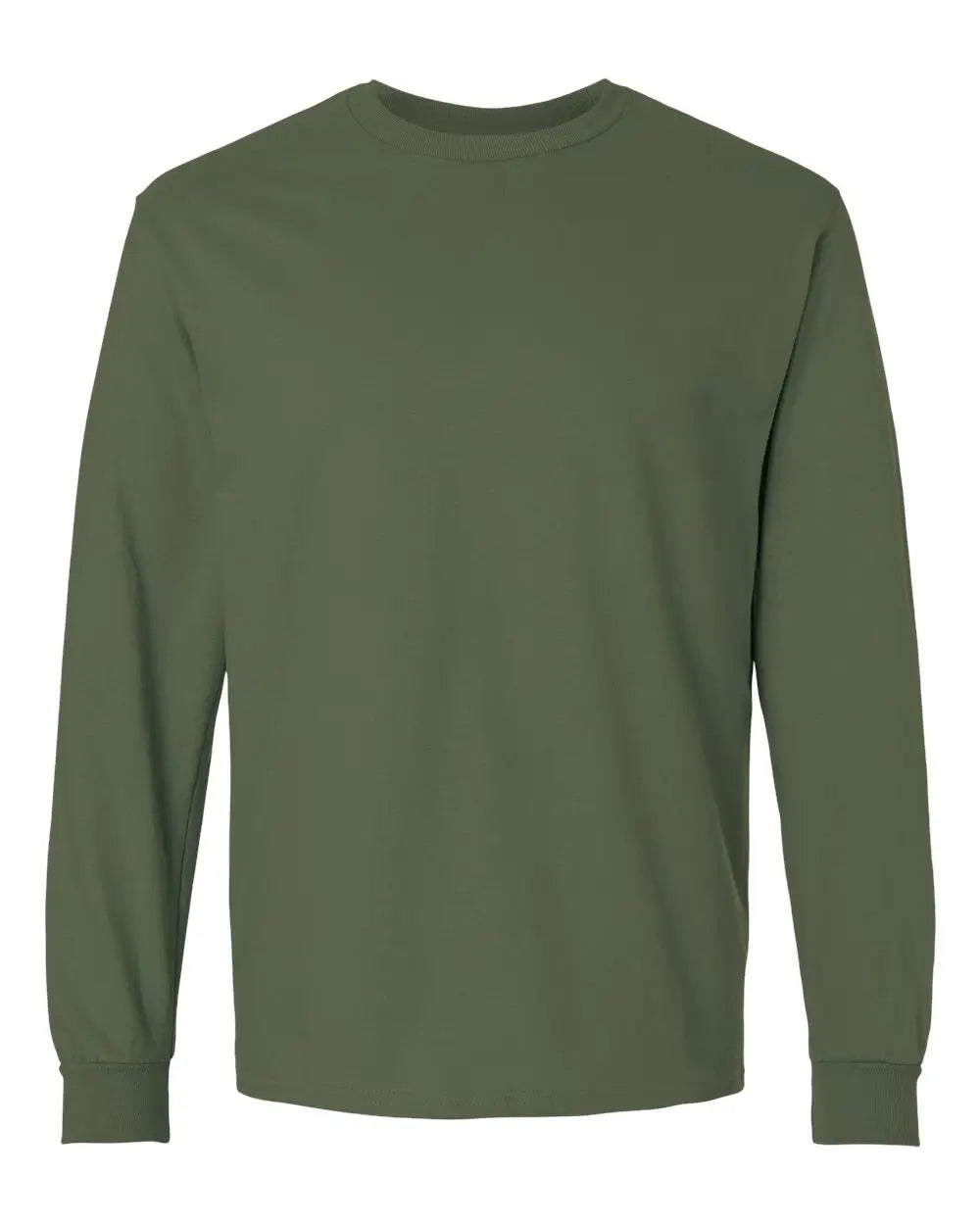 Gildan 2400 Ultra Cotton® Long Sleeve T-shirt - Military Green - Olive / s