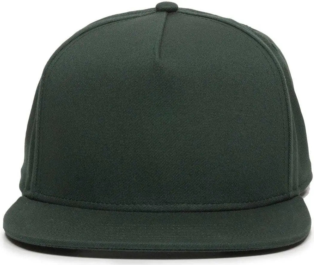 Oc Sports Redlbl102 Adjustable Flat Bill Cap - Green - 6 7/8’’ - 7 1/2’’