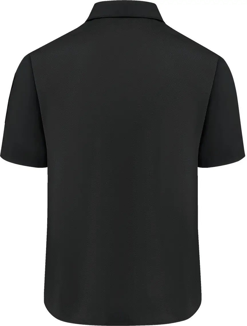 Chef Designs 502m Poplin Airflow Cook Shirt with Oilblok - Black - s