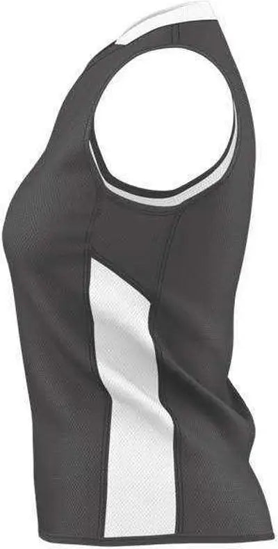 Alleson Athletic 589rspw Womens Single Ply Reversible Jersey - Charcoal White