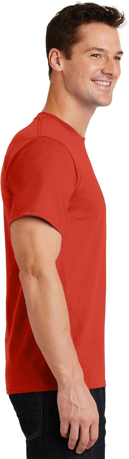 Fiery Red Port & Co Essential Tee. PC61