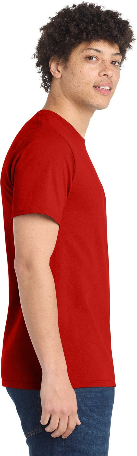 Fiery Red Port & Co Essential Tee. PC61