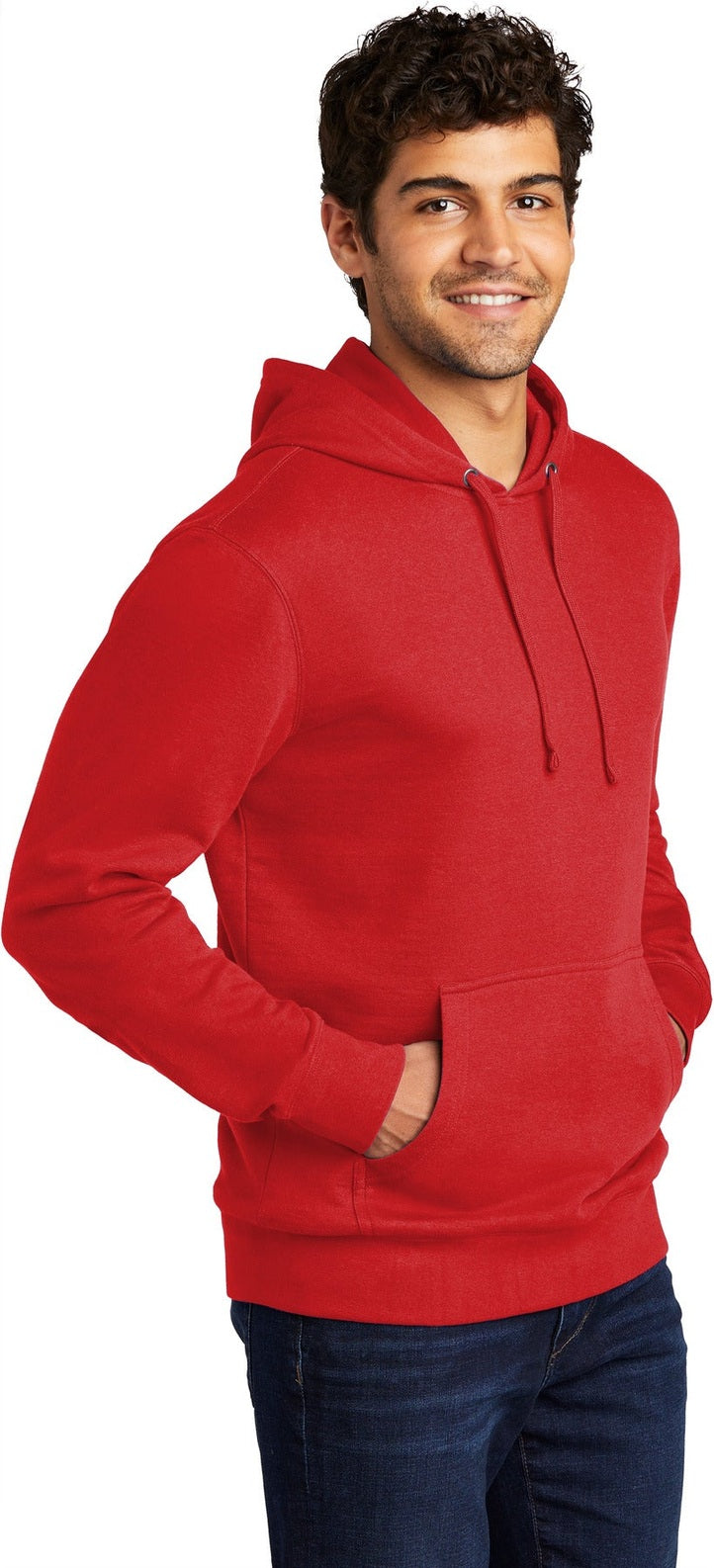 FieryRed District V.I.T. Fleece Hoodie DT6100