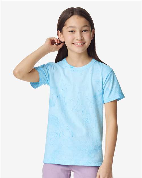Fiji Blue Colorblast™ Youth Heavyweight T-Shirt - 1745Y